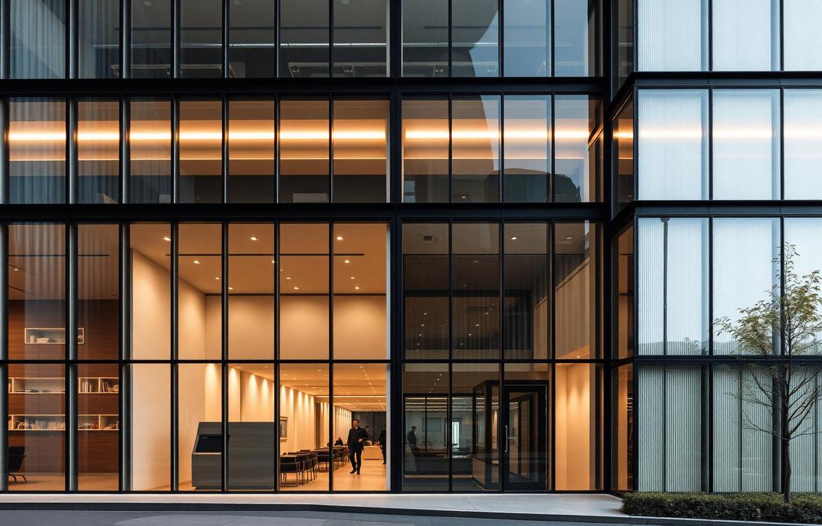 Immeuble de bureaux moderne à Bruxelles, clients professionnels EcoSwitch